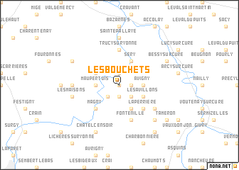 map of Les Bouchets