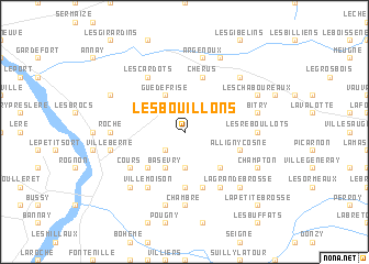 map of Les Bouillons