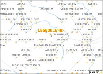 map of Les Bouleaux