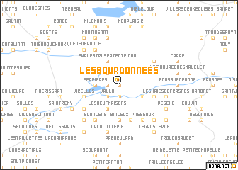 map of Les Bourdonnées