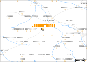 map of Les Boutaires