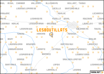 map of Les Boutillats