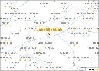 map of Les Bouygues