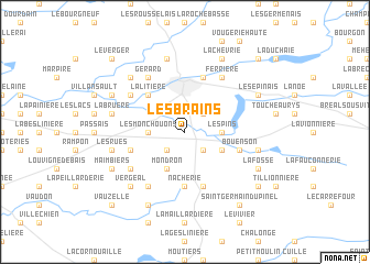 map of Les Brains