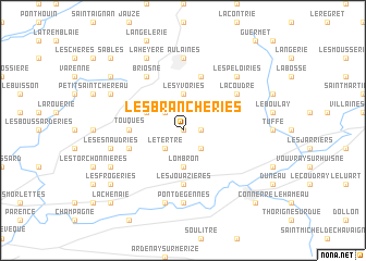 map of Les Brancheries