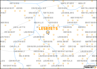 map of Les Brêts