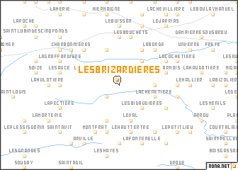 map of Les Brizardières