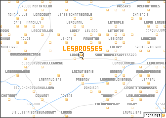 map of Les Brosses