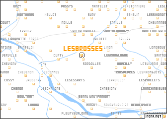 map of Les Brosses