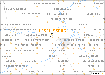 map of Les Buissons