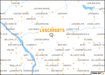 map of Les Cardots