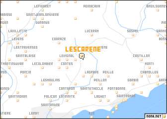 map of LʼEscarène