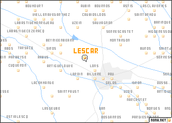 map of Lescar