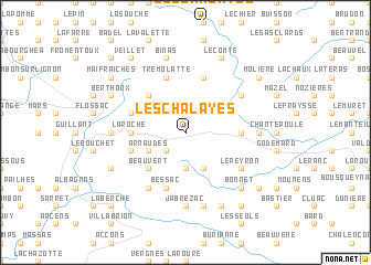 map of Les Chalayes
