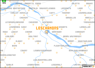 map of Les Chamons