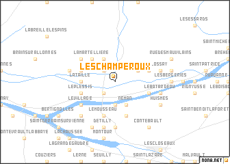 map of Les Champeroux