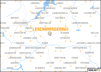 map of Les Champs-Géraux