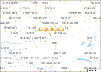 map of Les Chenisses