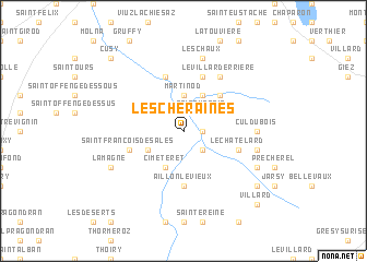 map of Lescheraines
