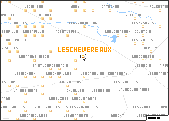 map of Les Chèvereaux