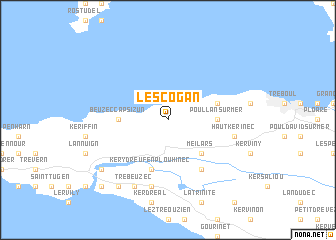 map of Lescogan