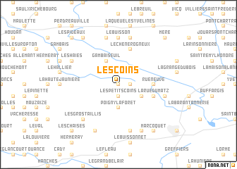 map of Les Coins