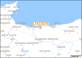 map of Les Cours