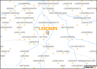 map of Les Cours