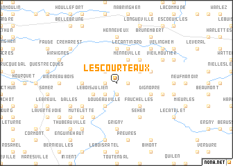 map of Les Courteaux