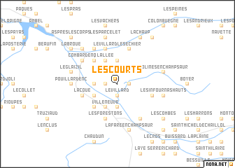 map of Les Courts