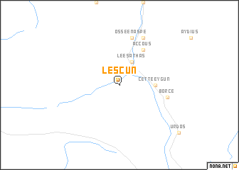 map of Lescun