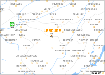 map of Lescure