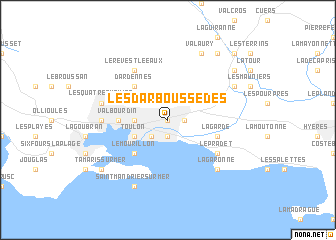 map of Les Darboussèdes