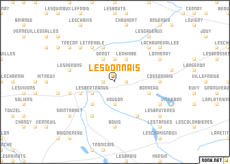 map of Les Donnais