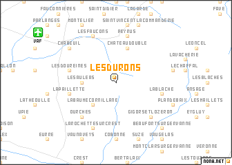 map of Les Durons