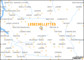 map of Les Échellettes