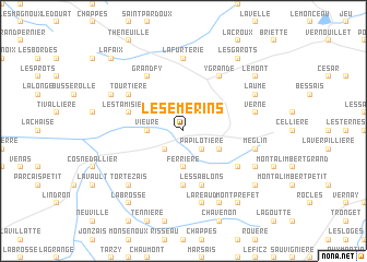 map of Les Emerins