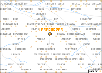 map of Les Éparres