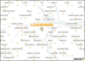 map of Les Épenards