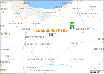 map of Les Eucalyptus