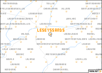 map of Les Eyssards