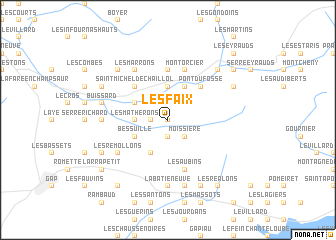 map of Les Faix