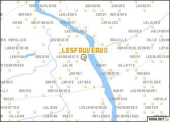 map of Les Fauveaux