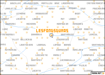 map of Les Fonds du Mas
