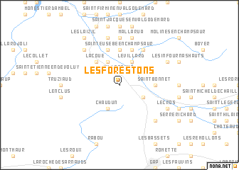 map of Les Forestons