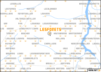 map of Les Forêts