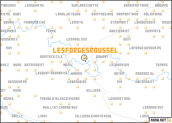 map of Les Forges Roussel
