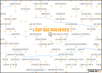 map of Les Foucaudières