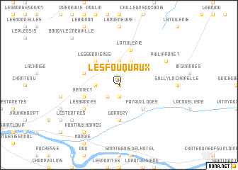 map of Les Fouquaux