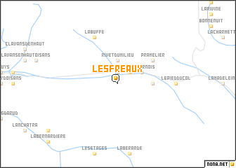 map of Les Fréaux